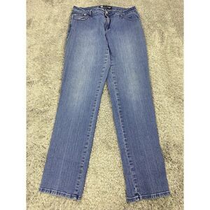 Vtg Rocawear Jeans Womans 16 Mid Rise Straight Leg Studded Pocket Grudge Denim